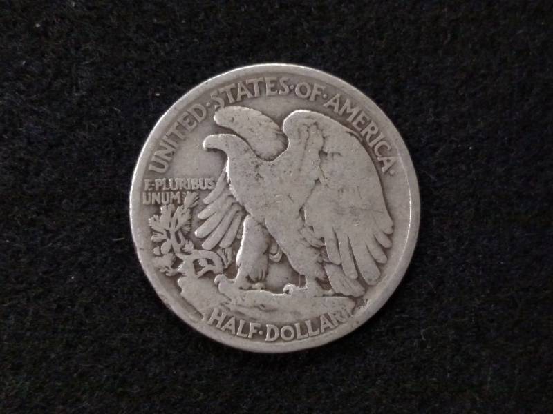 lot 55 image: 1936 Walking Liberty Silver Half Do...