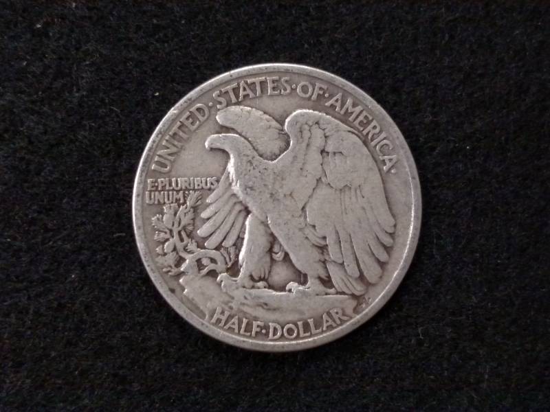 lot 56 image: 1937 Walking Liberty Silver Half Do...