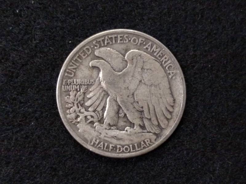 lot 58 image: 1941 Walking Liberty Silver Half Do...