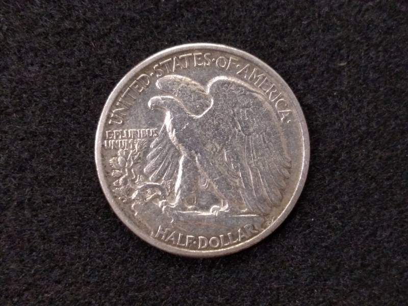lot 62 image: 1943 Walking Liberty Silver Half Do...