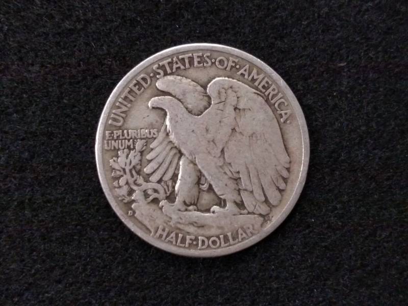 lot 63 image: 1943 D Walking Liberty Silver Half ...