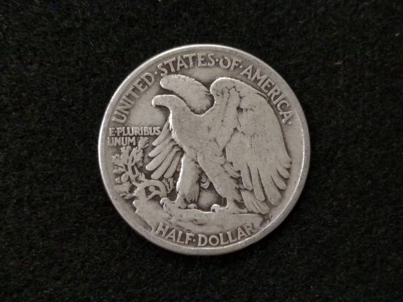 lot 64 image: 1944 Walking Liberty Silver Half Do...