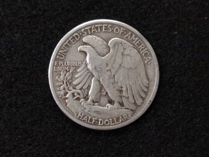 lot 65 image: 1944 D Walking Liberty Silver Half ...