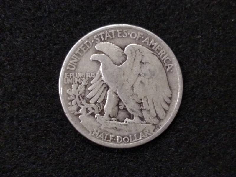 lot 67 image: 1946 Walking Liberty Silver Half Do...