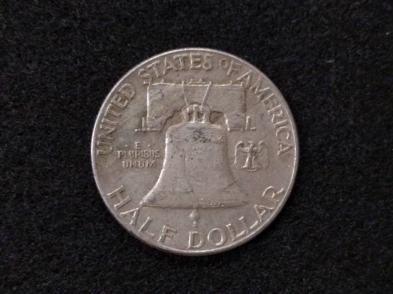 lot 68 image: 1949 Franklin Silver Half Dollar...