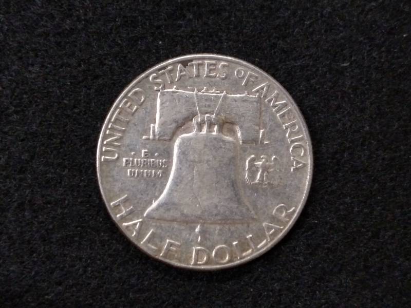 lot 71 image: 1952 Franklin Silver Half Dollar...