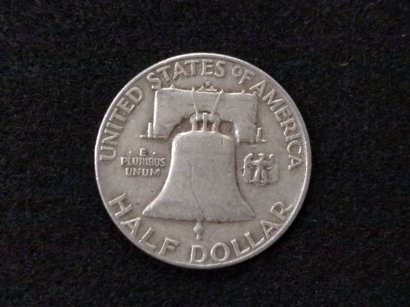 lot 73 image: 1953 D Franklin Silver Half Dollar...