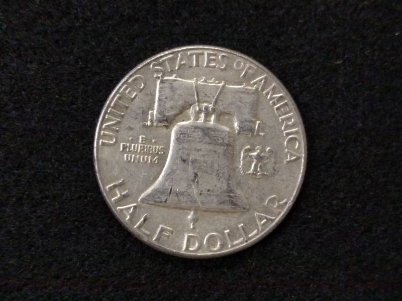 lot 80 image: 1960 Franklin Silver Half Dollar...