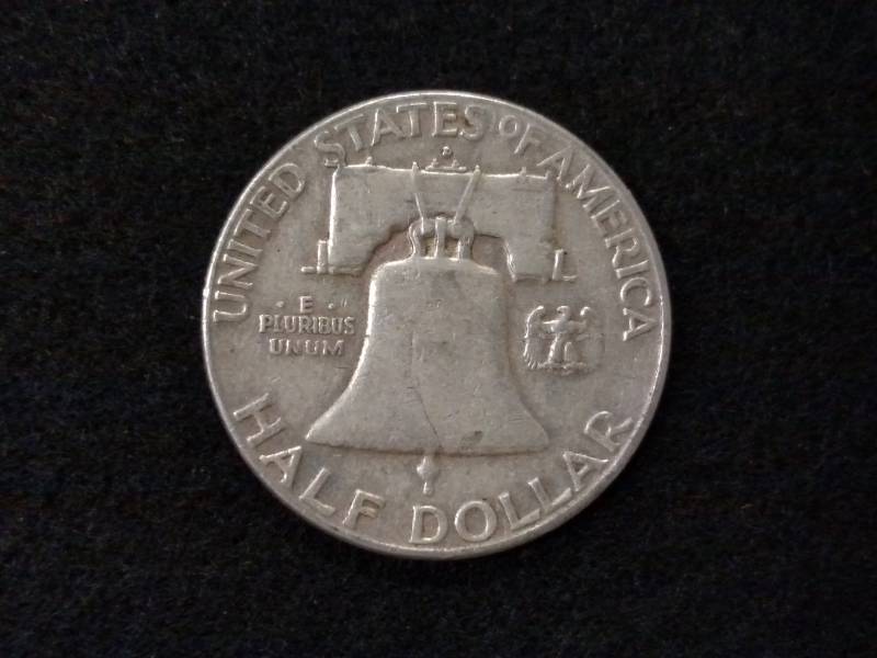 lot 82 image: 1961 D Franklin Silver Half Dollar...
