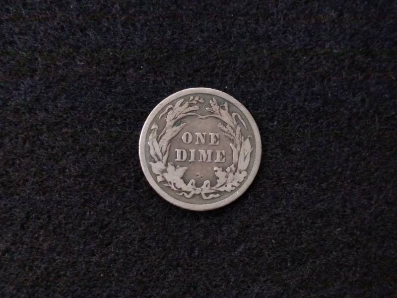 lot 89 image: 1908 Barber Silver Dime...