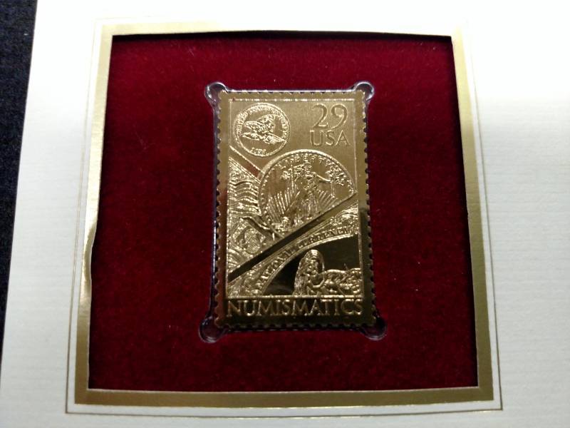 lot 110 image: Numismatics Gold Stamp Replica, Fir...