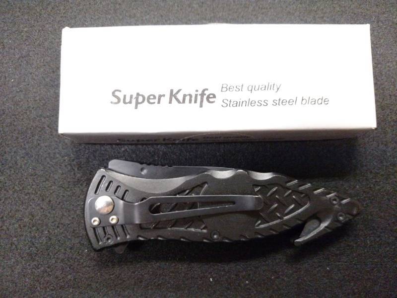 lot 114 image: Super Knife Lock Blade Rescue Knife...