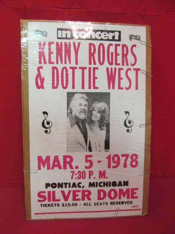 Concert poster Kenny Rogers & Dottie West