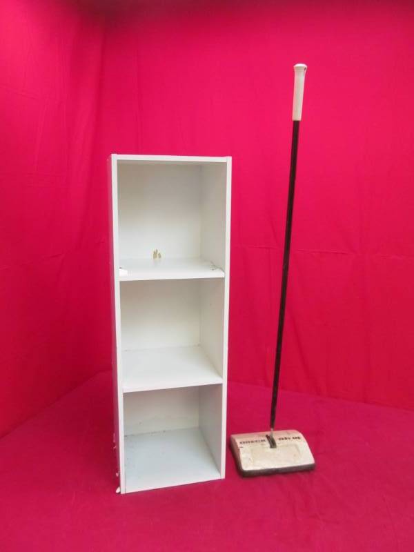 shelf, Oreck floor brush