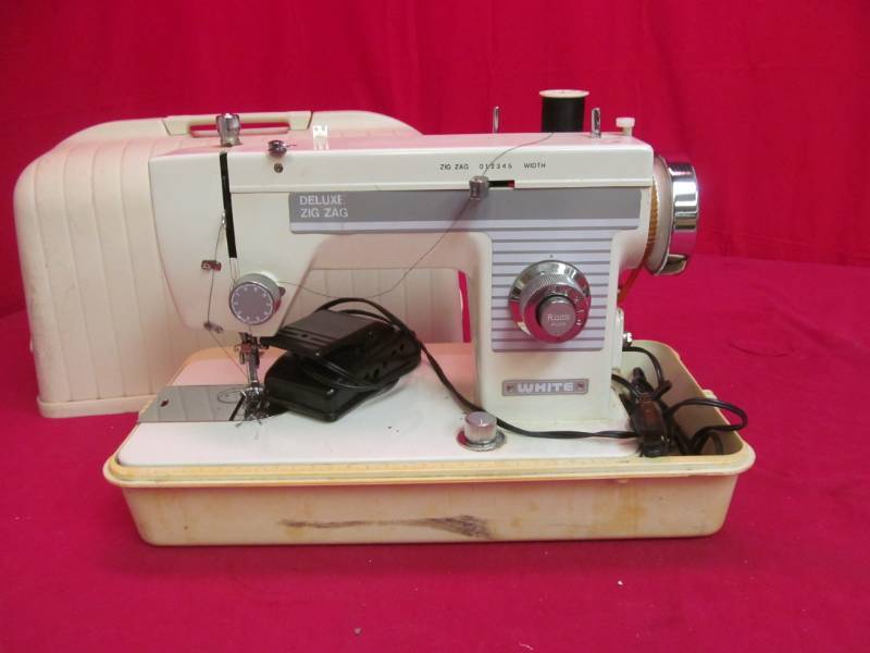 White sewing machine