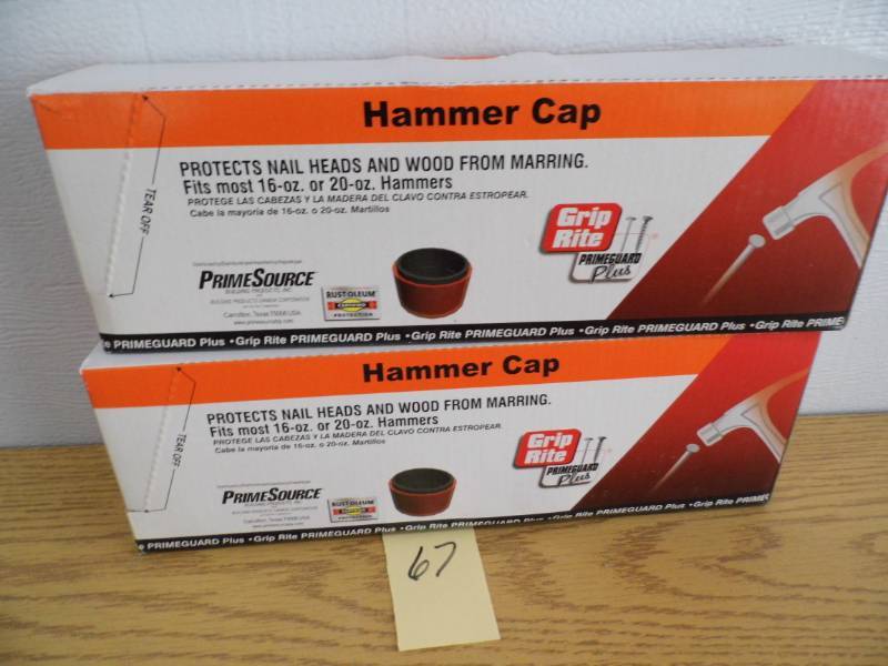 Lot of 2 Boxes Grip Rite Hammer Caps