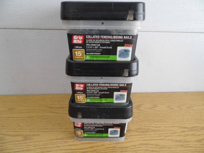 Lot of 3 Grip Rite Collated Nails