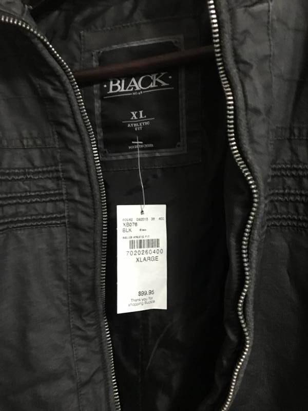The Buckle Black Motto Jacket with tags