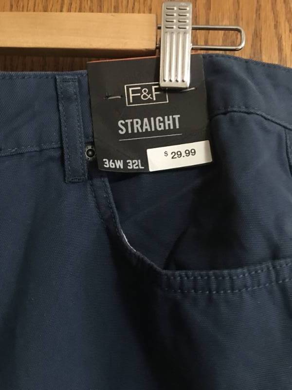 Mens Straight Leg Khakis