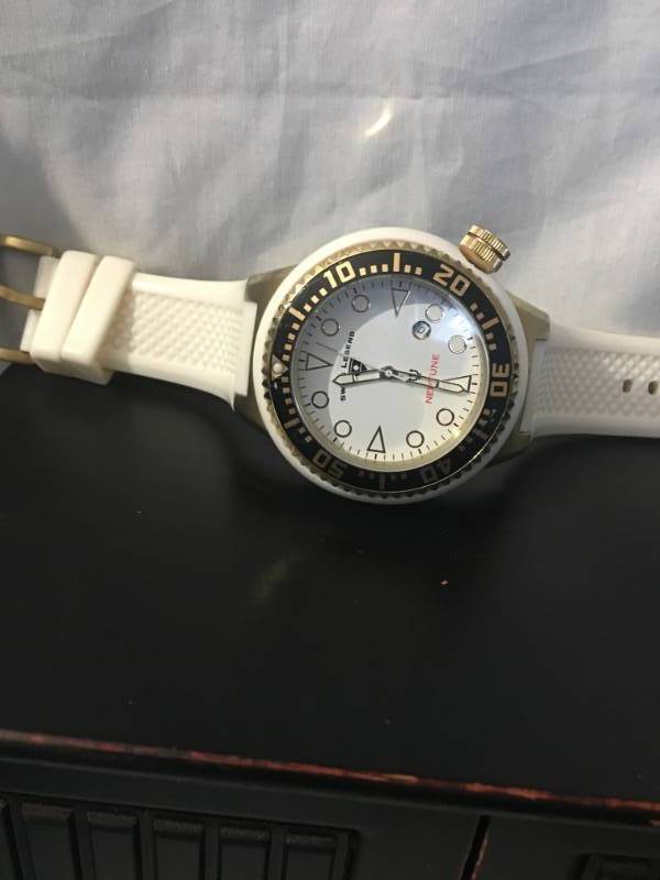 Swiss Legend Neptune Watch - Stainless Steel Gold Finish