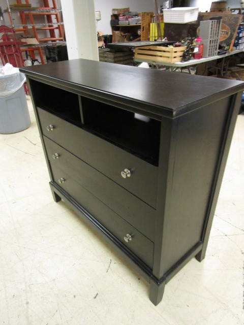 DRESSER WITH ELECTRONICS  STORAGE CAPABILITY