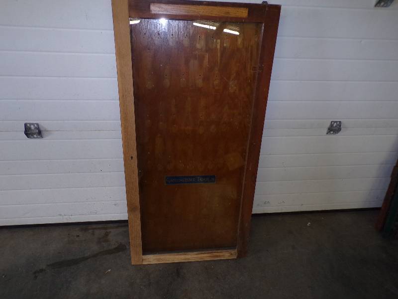 lot 13 image: Vintage 1920s Crescent Tools Store Display Case