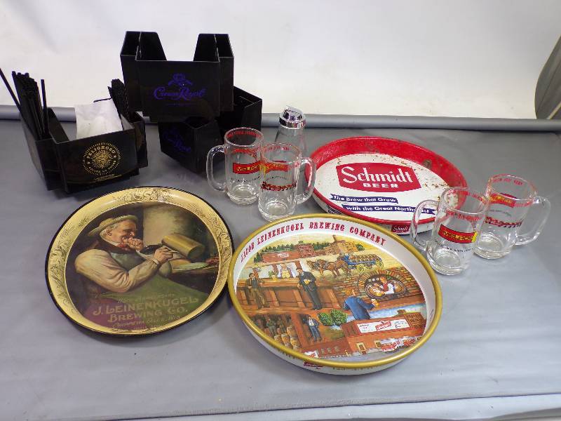 lot 18 image: Nice Collection of Beer Trays and other Bar Room Pieces
