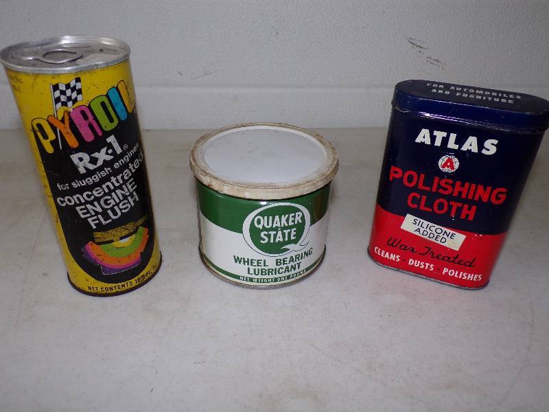 lot 21 image: Collectable  Automotive Cans All Full