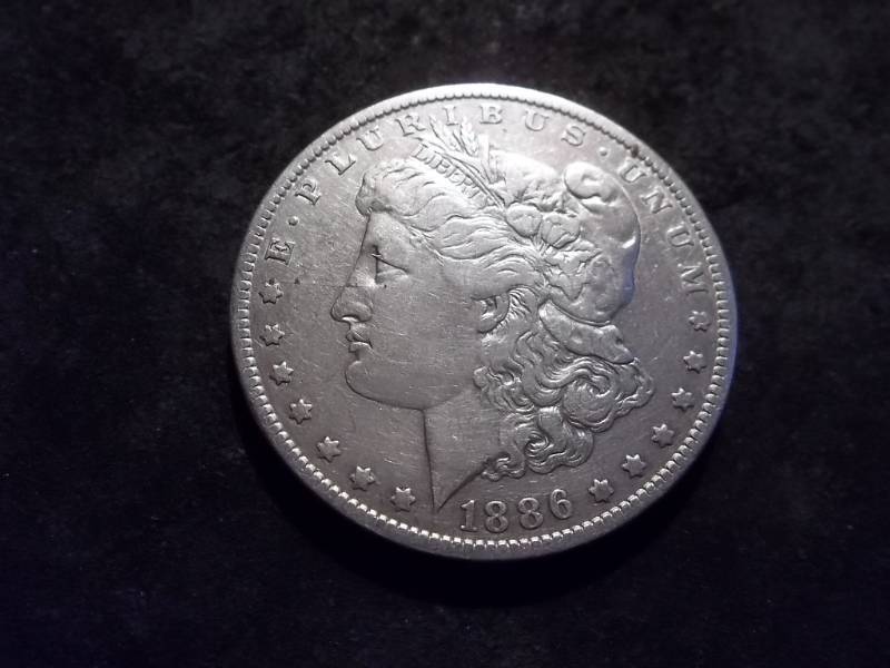 1886 O Morgan Silver Dollar