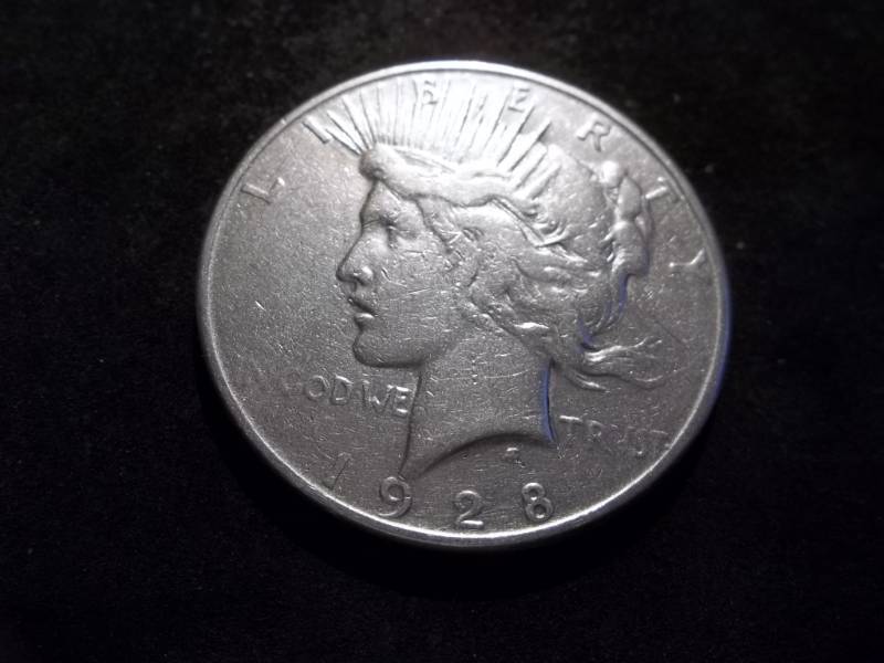 1928 S Silver Peace Dollar