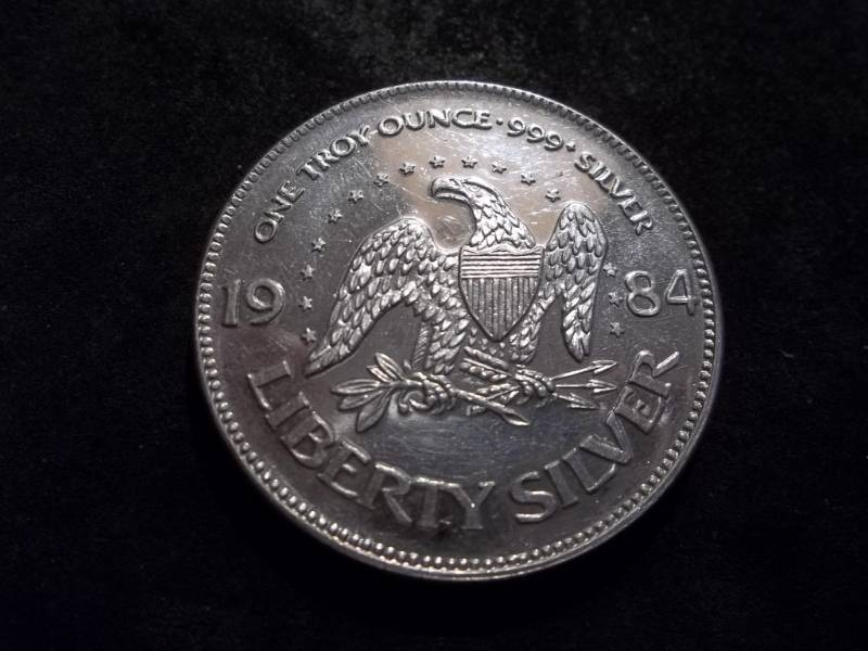 1984 Liberty Commemorative, 1 Oz. .999 Fine Silver