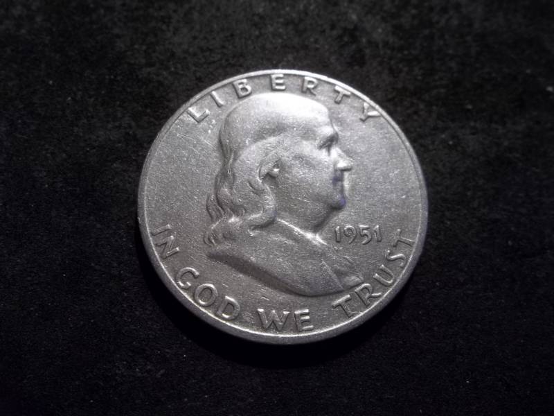 1951 S Franklin Half Dollar
