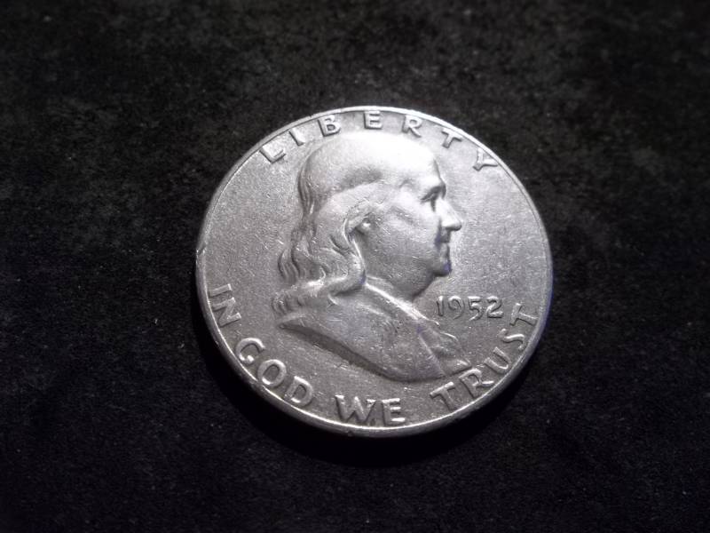1952 S Franklin Half Dollar