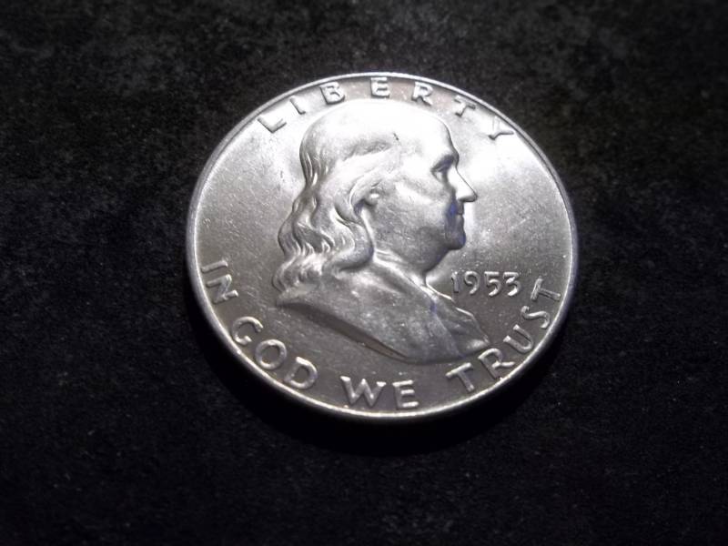 1953 D Franklin Half Dollar