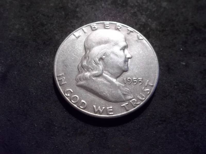1953 S Franklin Half Dollar