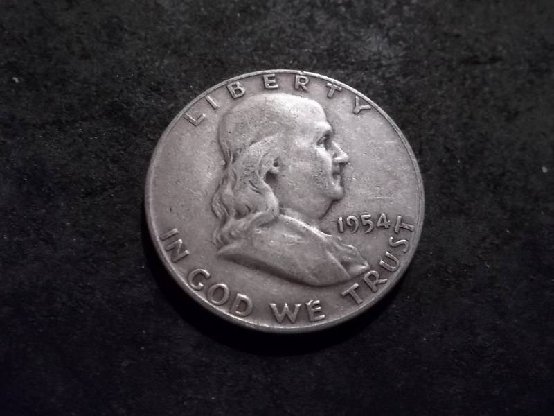 1954 D Franklin Half Dollar