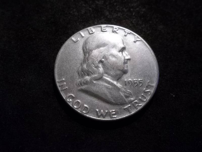 1955 Franklin Silver Half Dollar