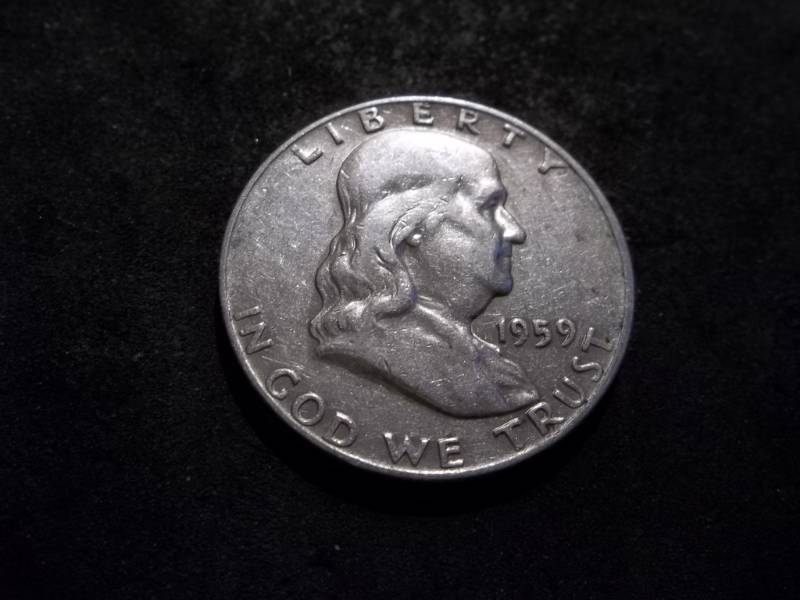1959 D Franklin Half Dollar