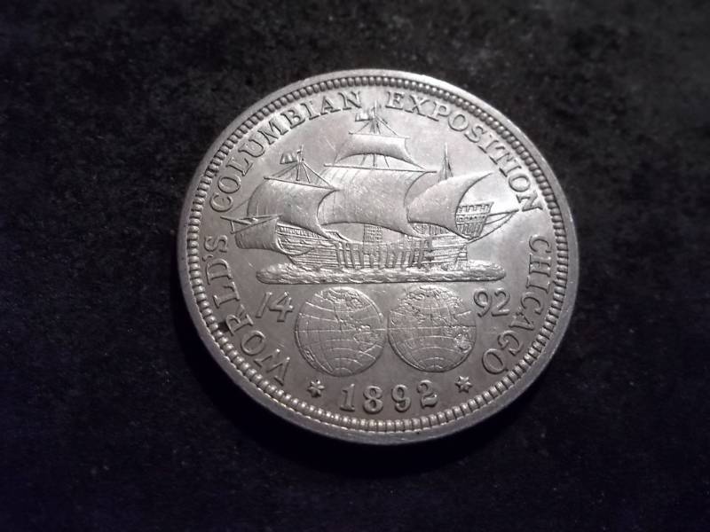 1892 Columbian Exposition Silver Half Dollar