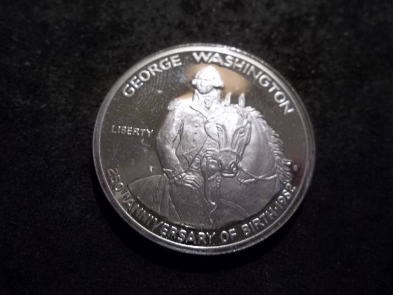 George Washington 250th Birthday Commemorative Silver Proof Half Dollar