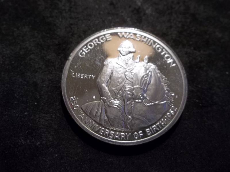 George Washington 250th Birthday Commemorative Silver Proof Half Dollar
