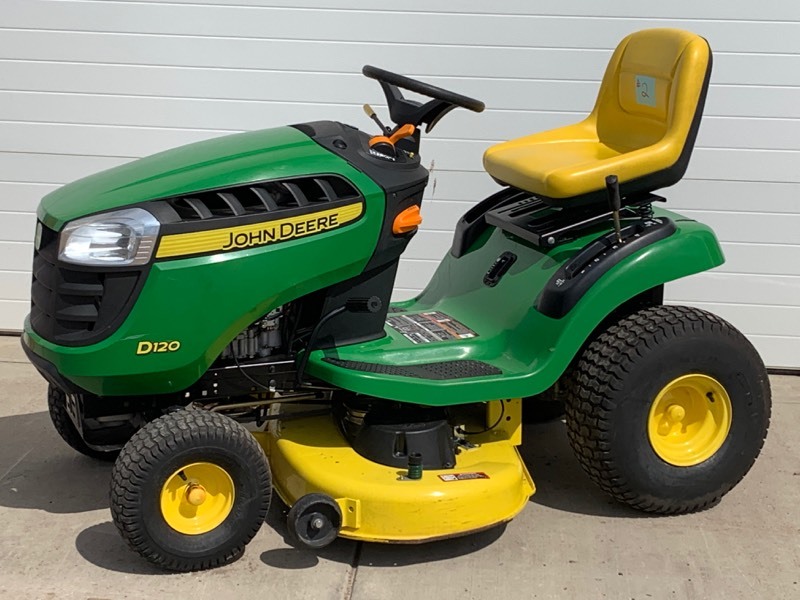 D120 john deere online mower