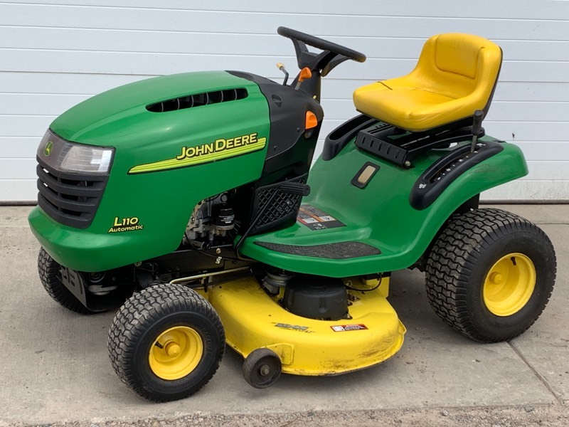 john deere ride on mower l110 automatic