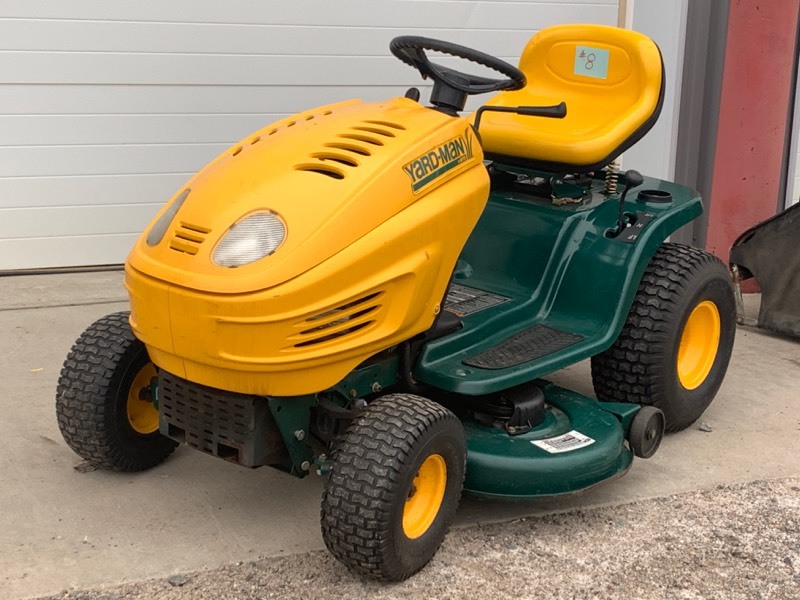 lot 8 image: Yard-Man Auto-Drive Lawn Tractor With Bagger System