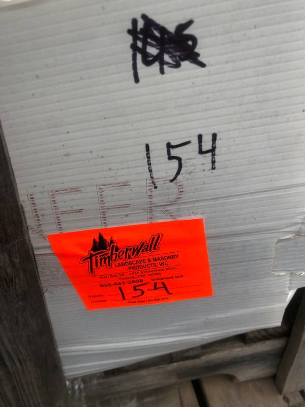 Crate full of misc cultured stone v...