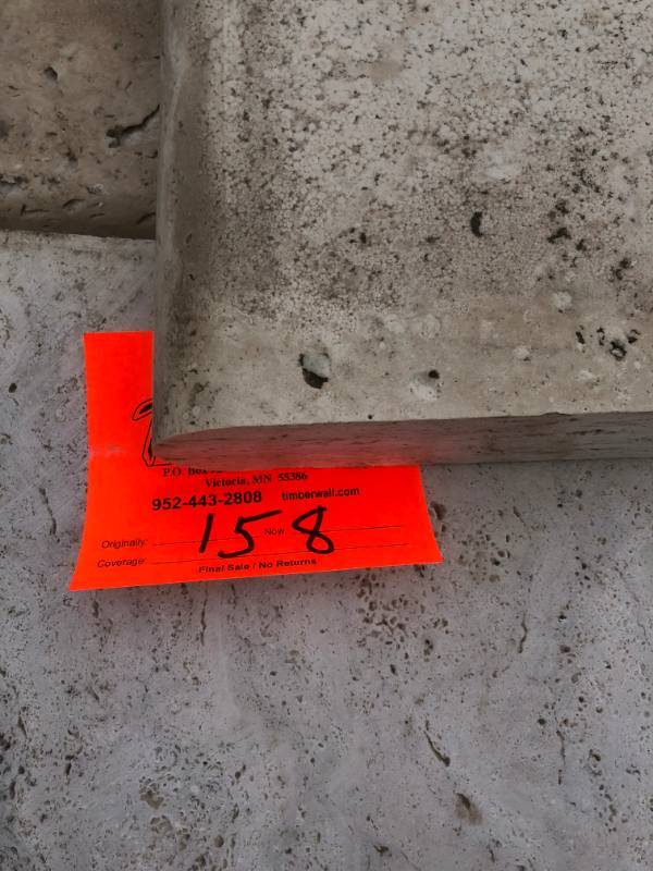 25 2� Bullnose travertine cape (12...