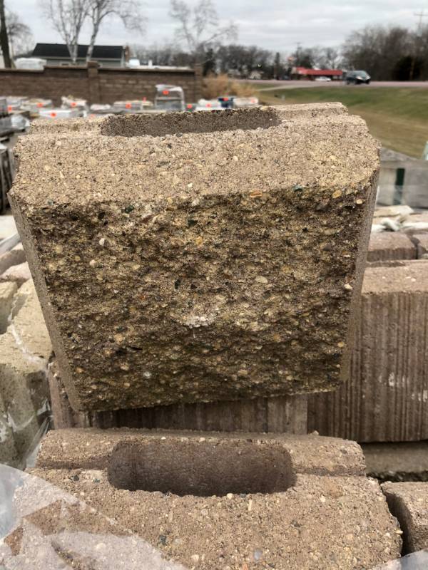 28 Allan Block Fence panel block 4...