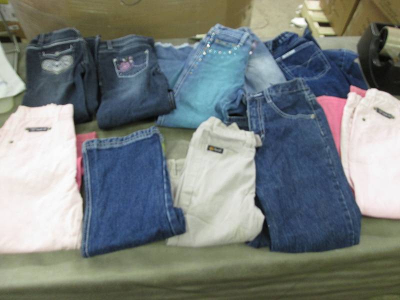 10 Pairs Girls 66x Jeans & Pants n...