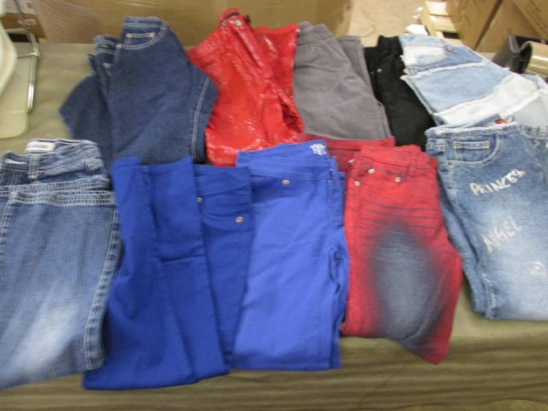 10 Pair Girls Size 7 Jeans & Pants...
