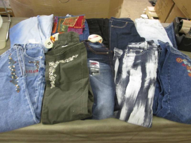 10 Pairs Girls Size 8 Jeans & Pants...